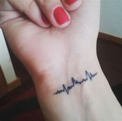 Heartbeat line tattoo with deep connections and meanings. small heartbeat tattoo #ink #youqueen #girly #tattoos #EKG ...