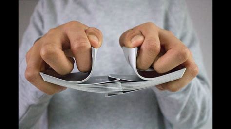 Push the interconnected cards back together, square the deck, and repeat. 10 Ways to Shuffle Cards - YouTube