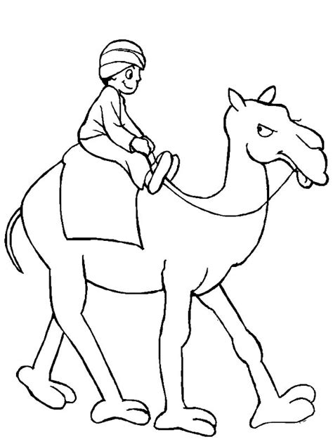 Man riding a baby elephant at a victorian zoo. How to Color A Man Riding Camel Coloring Page : TOODSY COLOR