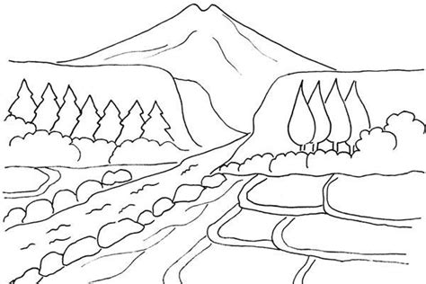Keren 30 Gambar Pemandangan Gunung Dan Rumah Kartun ...