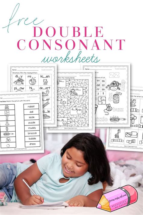Doubling the consonants b, c, d, g, p, or t creates a stronger stop while doubling the consonants f, l, m, n, r, s, or v results in a. Double Consonant Worksheets in 2020 | Double consonants ...