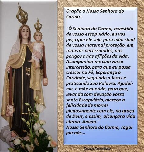 É no monte carmelo que a tradição colocou a origem da ordem carmelitana. CANTINHO DE NOSSA SENHORA: NOSSA SENHORA DO CARMO ...