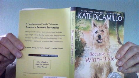 In 2000, the book won the josette frank award, and in 2003 won the mark twain award. Because of Winn-Dixie Ch 25-26 - YouTube