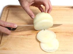 And… are you slicing a french onion or a spring onion? Onion Preparation - How To Cooking Tips - RecipeTips.com