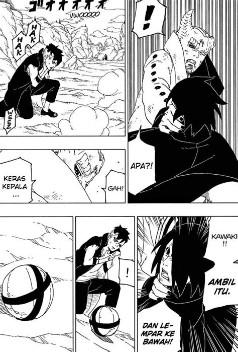 Dia mencapai mimpinya untuk menjadi ninja terhebat di desa dan wajahnya duduk di atas monumen hokage. Komik Boruto Chapter 53 Mangaku - sukses kita dengan belajar