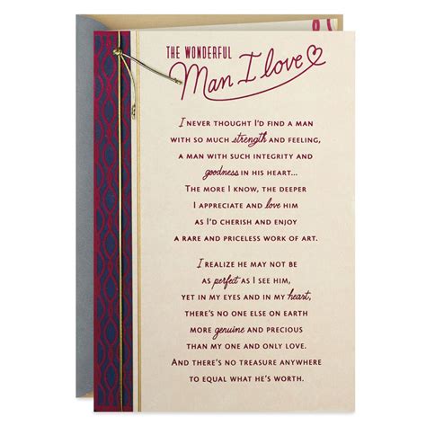 Maybe you would like to learn more about one of these? The Wonderful Man I Love Birthday Card - Greeting Cards - Hallmark | Happy birthday wishes for ...