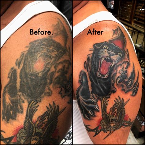 This angel is one such example, the shading and detail in the piece cover up any traces that there was a tattoo that came before it. Cover Up Tattoo Artists - Hollywood Tattoo Shop | Voted ...