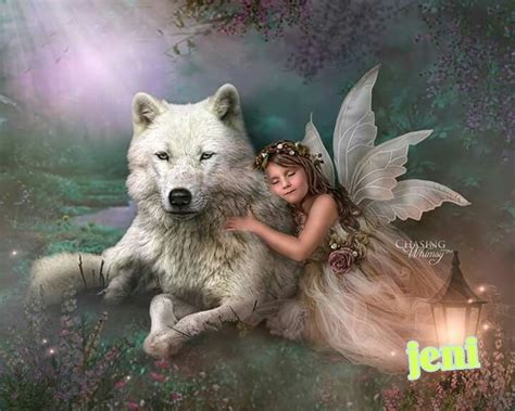 How big is the wolves wallpaper on hipwallpaper? Pin by jenifer dimayuga on Wolves! | Fairy art, Fairy ...