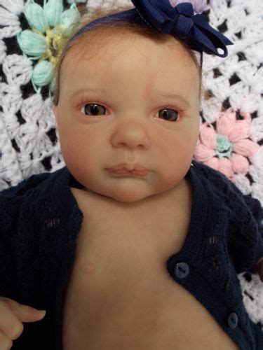 / new wrap around eye size HTF Reborn Baby Girl Doll 19" Aurora Sky by Laura Lee Eagles