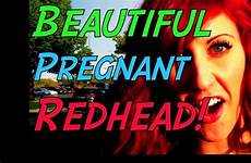 pregnant redhead