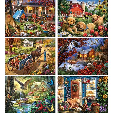 15% off sale puzzles (must order select 300 large piece) at bits and pieces. Set of 6: Larry Jones 1000 Piece Jigsaw Puzzles | Bits and ...