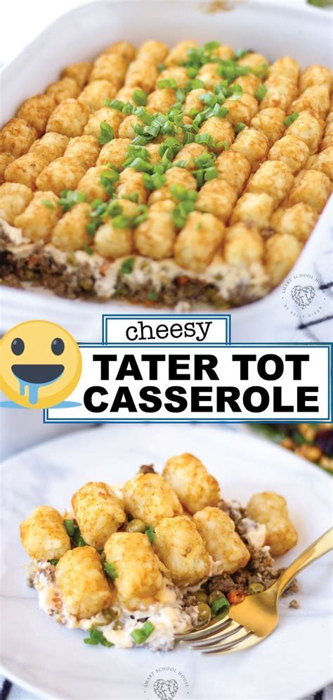 I think it's partly because casseroles nearly always involve cheese and who doesn't love cheese? Tater Tot Casserole | Tater tot casserole, Cheesy tater ...