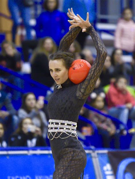 Melodies become hoops spinning across the floor; Pin by veronika on Rhythmic gymnastics | Ball exercises ...