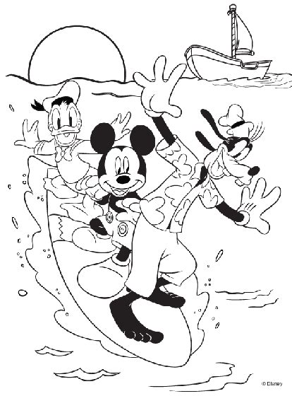 Mickey mouse coloring pages 281. FREE DISNEY PRINTABLE: Mickey, Goofy and Donald all love ...