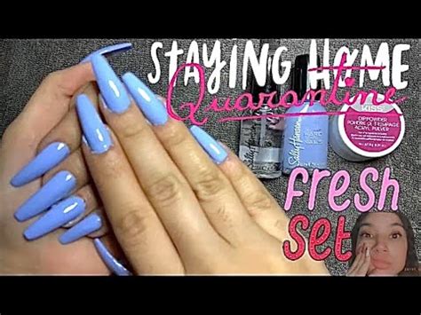 Pour color dip powder into dip tray using manicure stick. DOING MY OWN NAILS!! /// KISS DIP POWDER NAIL KIT!! **DIY ...