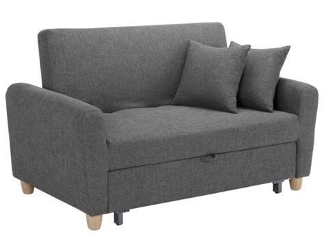 Profitieren sie von unserem sofa wohnzimmer sortiment zu unschlagbaren preisen. 2-Sitzer Sofa Stoff mit Bettfunktion Xavier - Grau günstig ...