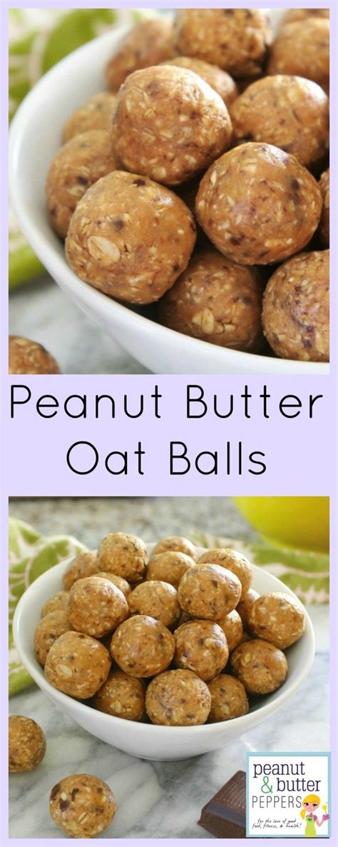 Use almond butter instead of peanut butter. Peanut Butter Oat Balls | Recipe | Oat ball recipe ...