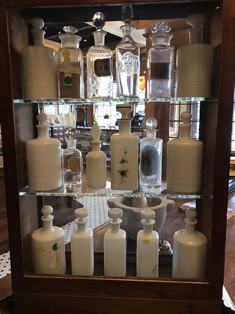 Shop with afterpay on eligible items. Milk Glass Apothecary Jar Case - Pharmacy Research Center