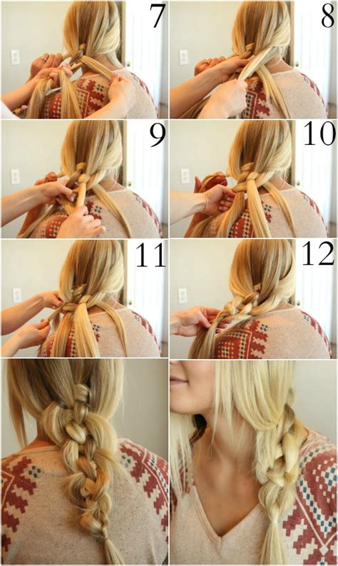 Like #5, this is one of those braids you can do while half paying attention, but you need to take this a bit higher on your head. Perfectly Messy 5-Strand Braid | MISSY SUE