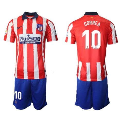 Koszulka rojiblancos jest nowa z kompletem metek, papierową również. Koszulka Atlético Madryt Angel Correa 10 Dziecięcy Domowe ...