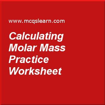 Round atomic masses to the tenth of a decimal place. Calculating Molar Mass Practice Worksheet (With images ...