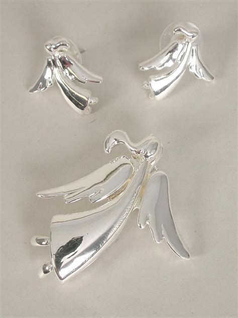 Silver models silver sets of sets. Angel Pin & Earring Sets Silver/Sets **Silver** Post ...
