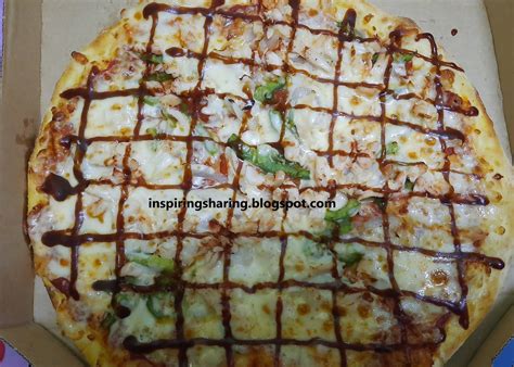 Ceaser's cheap pizza, which had average taste for. Review BBQ Chicken Domino's Pizza