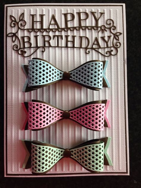 Cut out your hair bows. Female birthday card bows | Anniversaire