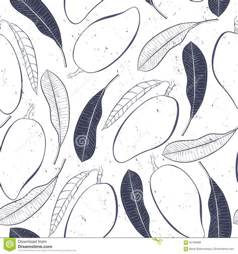 Coloring page exotic leaf seamless pattern or coloring page with screech and tropical fish for print, outline or linear vector stock illustration with ocean. Vector Tropical Seamless Pattern With Botanical Elements ...