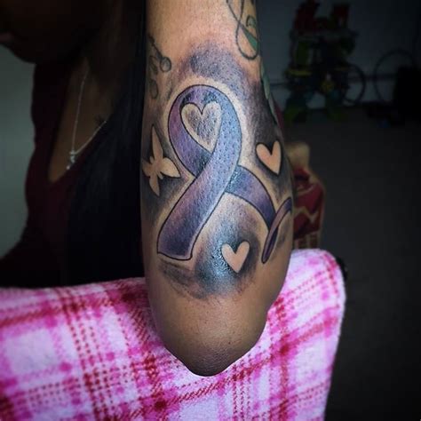 See more ideas about cancer ribbon tattoos, ribbon tattoos, cancer tattoos. 85 Beautiful Cancer Ribbon Tattoos And Their Meaning ...