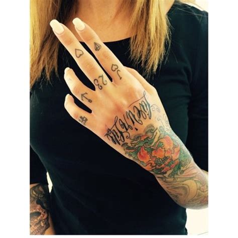 This took me a long time despite its seeming simplicity! finger tattoo on Tumblr