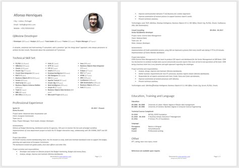 Just select which information you want to include, pick. Developer CV — Free IT CV template is now available | by ...