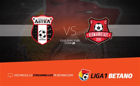 Everything you need to know about the romanian liga i match between hermannstadt and fc astra giurgiu (17 february 2020): Betano Blog | Astra Giurgiu nu a mai pierdut de 8 etape
