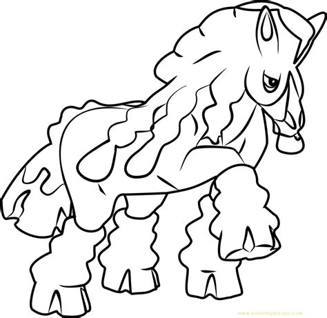 Pokemon axew coloring pages coloring home. Mudsdale Pokemon Sun and Moon | Kids Coloring Page ...