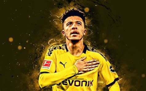 Soccer, jadon sancho, borussia dortmund. Download wallpapers 4K, Jadon Sancho, 2020, Borussia ...