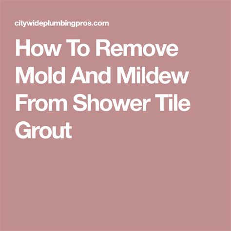 Removing shower mold can be a beast! How To Remove Mold And Mildew From Shower Tile Grout ...
