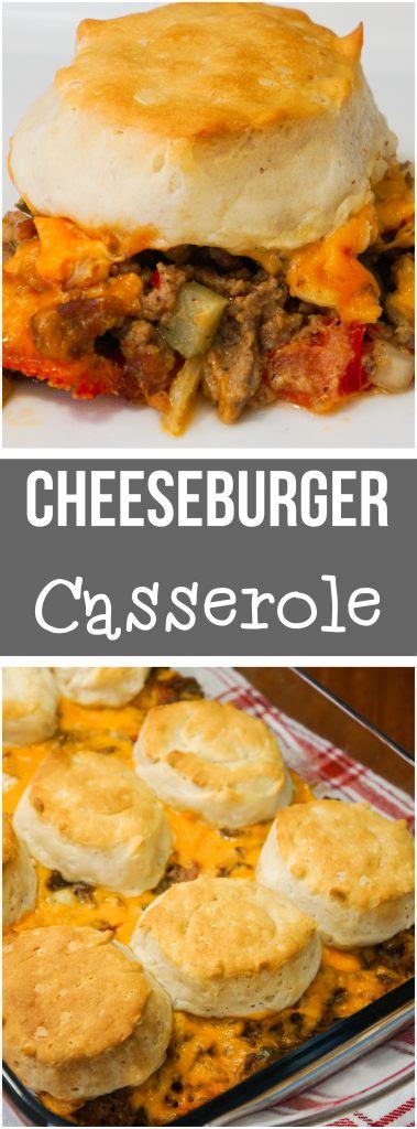 Spoon soup over top of casserole. Cheeseburger Casserole with Pillsbury Biscuits - This is ...