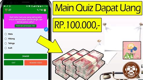 Melalui ponsel pintar, anda bisa menghasilkan uang sungguhan ke rekening bank pribadi. LilyQuiz Aplikasi penghasil uang | Main Quiz Dapat Uang Rp ...