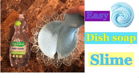 The slime will have the color of the shampoo or dish soap; How to make easy dish soap slime at home - YouTube