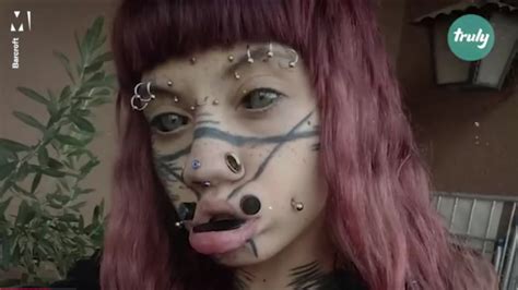 Lip sewing is an extreme body mod that should only be done by an experienced artist like russ. Girl With Extreme Body Modifications - Chart Attack