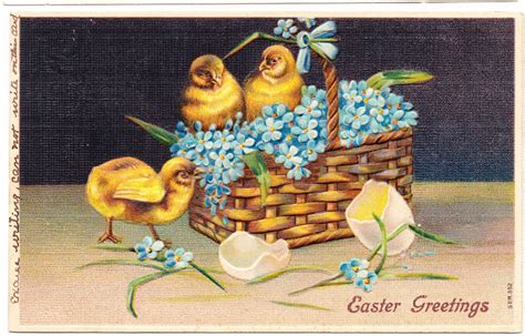 Schönes briefpapier zum ausdrucken kostenlos download: Papergreat: 5 awesome vintage Easter postcards (aka The Cute Chicks Gallery)