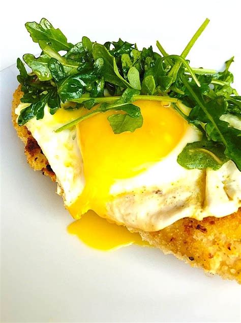If you don't have coat chicken in flour (first dish), dredge in egg mixture (second dish) then coat in panko (third dish). oven fried chicken with arugula salad | Fried egg, Fries in the oven