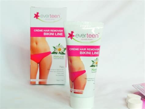 They contain alkaline ingredients that actively break down the keratin structures in your hair. Everteen Bikini Line Hair Removal Cream Review - Beauty ...