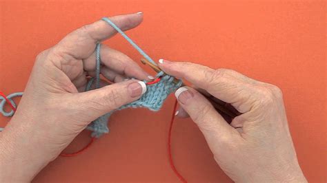 In general, the new loop is knitted on the next row, either by itself (producing a hole) or together with an adjacent stitch (e.g., in tucked… … The Knook Yarn Over from Knit to Knit - YouTube