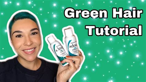 Maybe you would like to learn more about one of these? Teal Green Hair Dyeing Tutorial | Adore Clover & Emerald ...