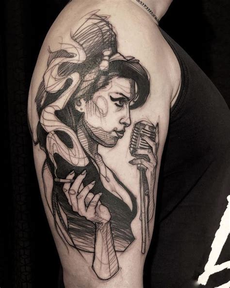 Amy winehouse tattoos were a reflection of her life, her attitude and emotions. #cooltattoo #originaltattoos #Tattoo in 2020 | Amy ...