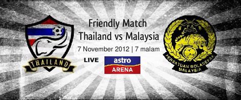 Malaysia's chances of securing a place in the third round of the qualifiers. Live Streaming Thailand vs Malaysia 7 November 2012