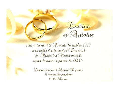 Modèles de cartes pour les événements importants, les invitations et les. Carte invitation mariage word en 2020 (avec images ...