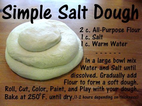 I do something similar to this but instead of rock salt i use 3 parts regular white livestock salt to 1 part brown sugar and one part mineral salt. The 10 most inspiring Salt dough ideas