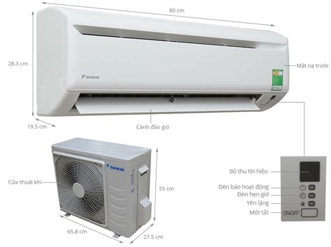 4 hướng thổi, làm lạnh nhanh. ĐIỀU HÒA DAIKIN 12000 BTU